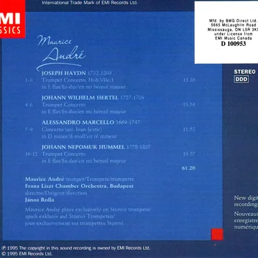 Trumpet Concertos by Various Artists - album cover