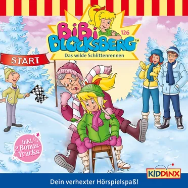 Bibi Blocksberg, Folge 126: Das wilde Schlittenrennen by Bibi Blocksberg - album cover