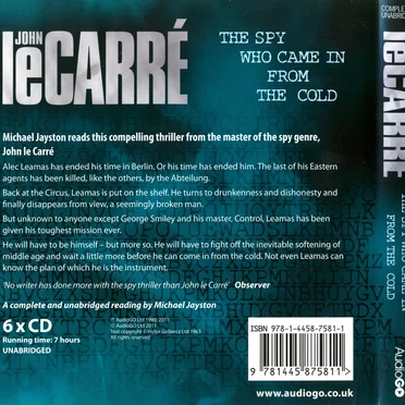The Spy Who Came in From the Cold by John le Carré - album cover