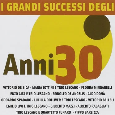I grandi successi degli Anni 30 by Various Artists - album cover