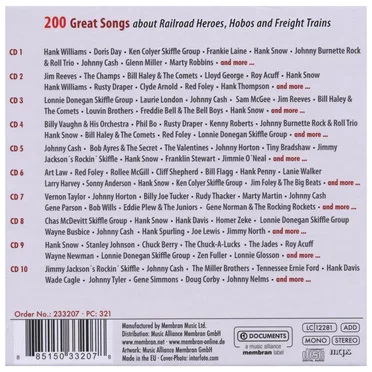Train Songs: 200 Great Songs About Heroes, Hobos and Freight Trains by Various Artists - album cover