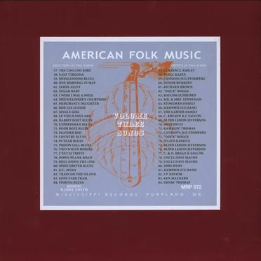 Anthology of American Folk Music, Volume Three: Songs by Various Artists - album cover