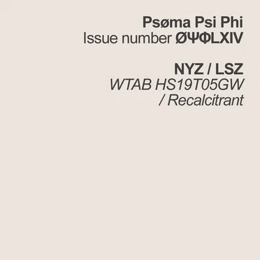 WTAB HS19T05GW / Recalcitrant