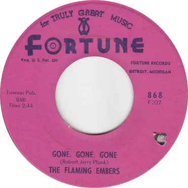 Gone, Gone, Gone / You Can Count On Me by The Flaming Embers - album cover