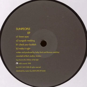 Sunpeople EP by Sunpeople - album cover