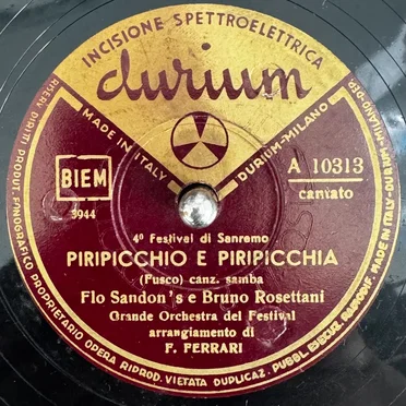 Piripicchio e Piripicchia / Gioia di vivere by Flo Sandon's - album cover