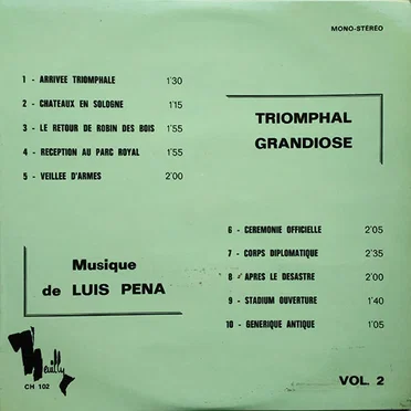 Triomphal - Grandiose by Luis Peña - album cover