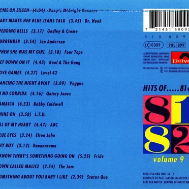Hits of… 81+82, Volume 9 by Various Artists - album cover