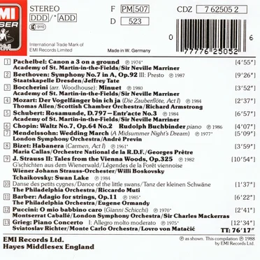 Best-Loved Classics, Volume 6 by Various Artists - album cover