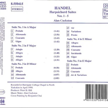Harpsichord Suites nos. 1 - 5