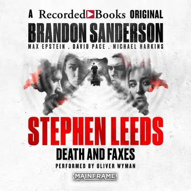 Stephen Leeds: Death and Faxes by Brandon Sanderson - album cover