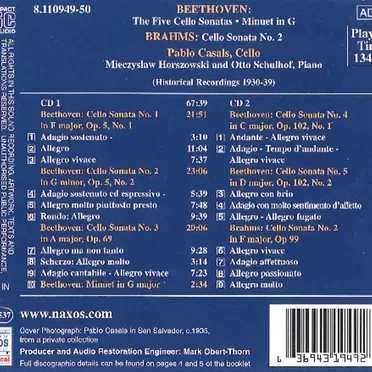 Great Cellists: Cello Sonatas