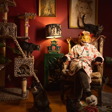 Portrait of a Cat Lady