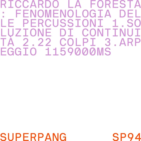 Fenomenologia delle percussioni