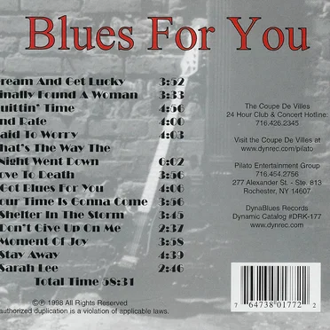 Blues for You by The Coupe de Villes - album cover