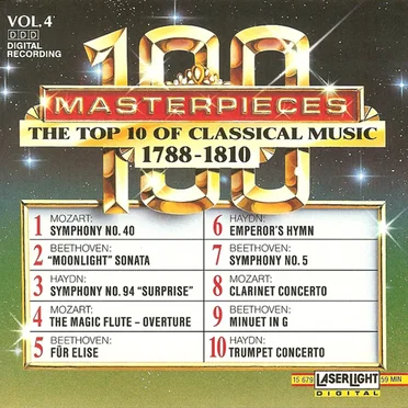 100 Masterpieces, Volume 4: The Top 10 of Classical Music 1788-1810 by Various Artists - album cover