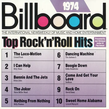 Billboard Top Rock’n’Roll Hits: 1974 by Various Artists - album cover