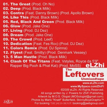 The Leftovers Unmixedtape by eLZhi - album cover