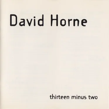 Thirteen Minus Two by David Horne - album cover