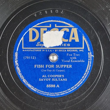 Fish for Supper / Boats by Al Cooper’s Savoy Sultans - album cover