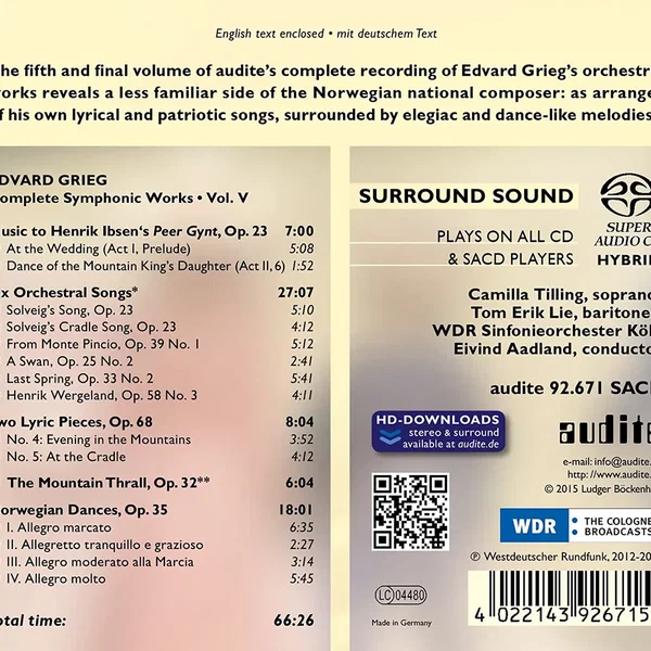 Complete Symphonic Works, Vol. V