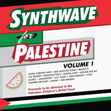 Synthwave For Palestine by Various Artists - album cover