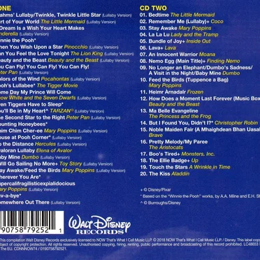 NOW That’s What I Call Disney Bedtime by Various Artists - album cover