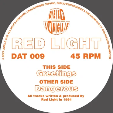 Dangerous / Greetings by Red Light - album cover