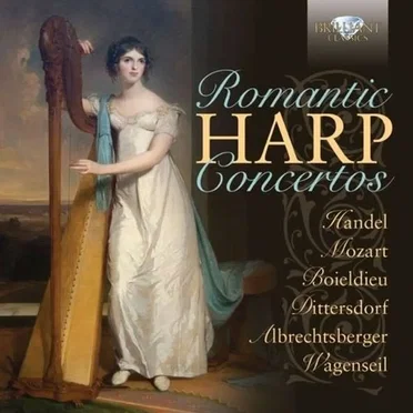 Romantic Harp Concertos by Various Artists - album cover