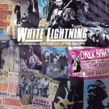 White Lightning (28 Original Hits That Lit Up The Sixties) by Various Artists - album cover