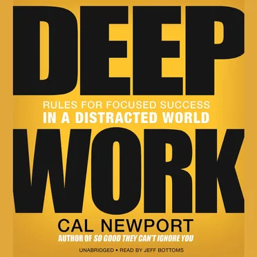 Deep Work: Rules for Focused Success in a Distracted World by Cal Newport - album cover