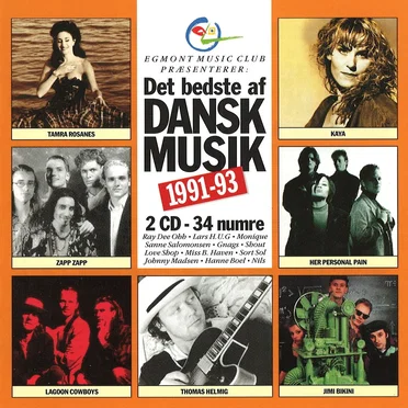 Det bedste af dansk musik 1991-93 by Various Artists - album cover