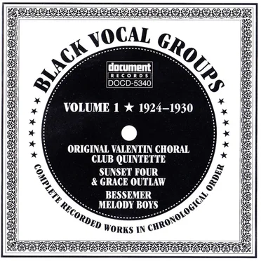 Black Vocal Groups Volume 1 (1924-1930) by Various Artists - album cover