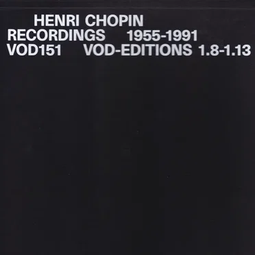 Recordings 1955-1991: VOD Editions 1.8-1.13