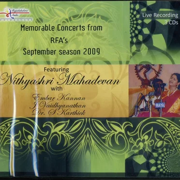 Memorable Concerts From Rfa's September Season 2009