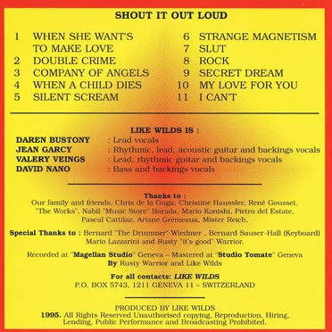 Shout It Out Loud by Like Wilds - album cover