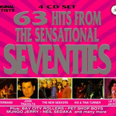 63 Hits From The Sensational Seventies by Various Artists - album cover