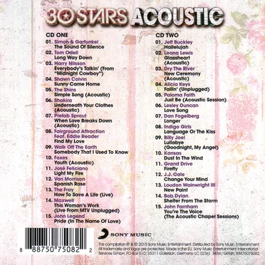 30 Stars: Acoustic by Various Artists - album cover