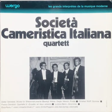 Società Cameristica Italiana quartett by Società Cameristica Italiana quartett - album cover