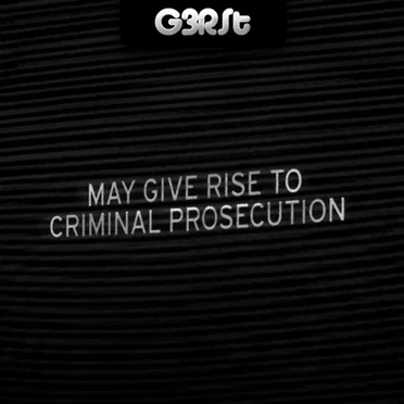 May Give Rise to Criminal Prosecution