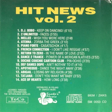 Hit News Vol. 2 by Various Artists - album cover