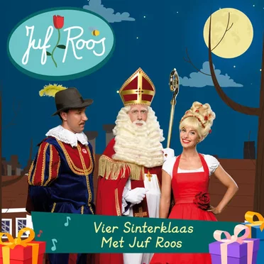 Vier Sinterklaas met juf Roos