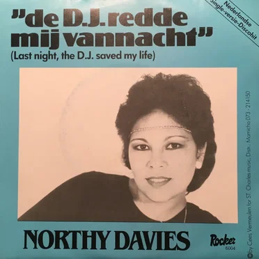 De d.J. Redde mij vannacht (Last night, the d.J. Saved my life) by Northy Davies - album cover