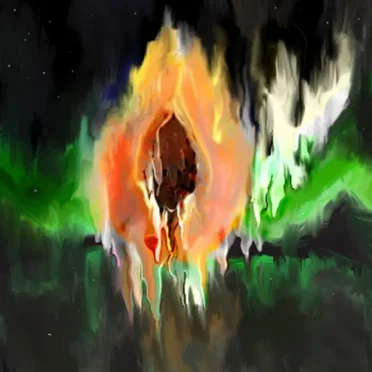 Papaya in a Hound's Tooth