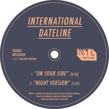 On Your Side / Night Version by International Dateline - album cover