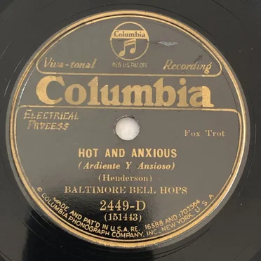 Hot and Anxious / Comin' and Going by Baltimore Bell Hops - album cover