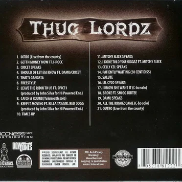 In Thugs We Trust : Tha Mix Tape by Yukmouth & C‐Bo as Thug Lordz - album cover