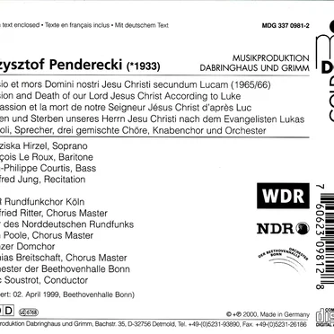 Passio et mors Domini nostri Jesu Christi secundum Lucam