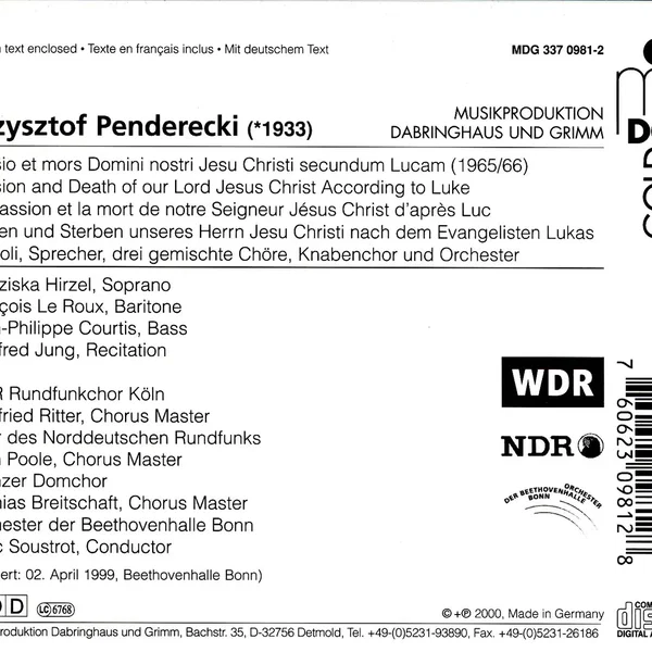 Passio et mors Domini nostri Jesu Christi secundum Lucam