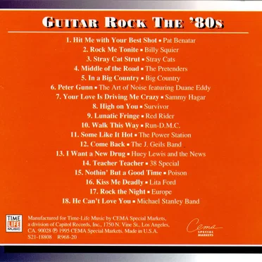 Guitar Rock: The '80s by Various Artists - album cover